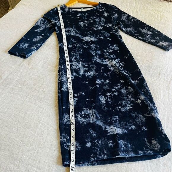 Auditions dresses | NWOT size M blue white tie dye 3/4 sleeve bodycon knee lengt - Picture 6 of 6